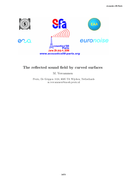 The reflected sound field by curved surfaces