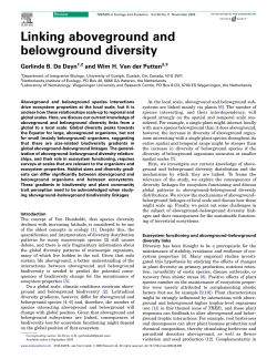Linking aboveground and belowground diversity