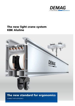 The new light crane system KBK Aluline The new