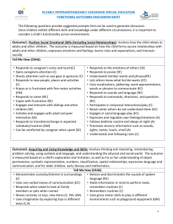 Child Outcomes Discussion Sheet (with domain crosswalk)