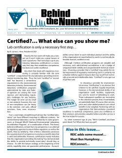 Certified?&hellip; What else can you show me?