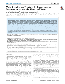 Major Evolutionary Trends in Hydrogen Isotope