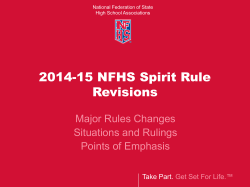 5 2014-15 NFHS Spirit Rules Power Point