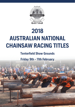 2018 australian national chainsaw racing titles