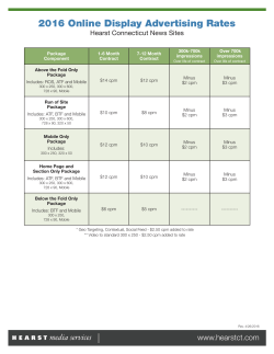 2016 Digital Rate Card
