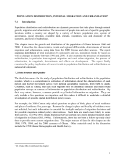 Population Distribution by Age and Sex