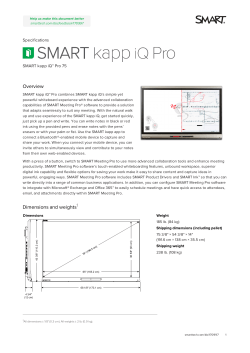 SMART kapp iQ Pro 75 interactive flat panel