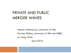 Private and Public Merger Waves