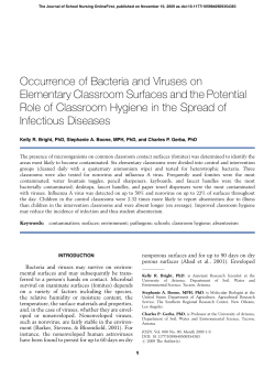 Occurrence of Bacteria and Viruses on Elementary