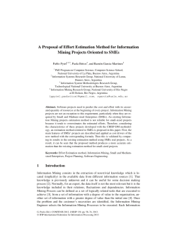 A Proposal of Effort Estimation Method for Information Mining