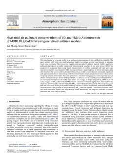 Near-road air pollutant concentrations of CO and PM2.5: A