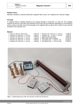 TEP Magnetic induction TEP Magnetic induction Related Topics