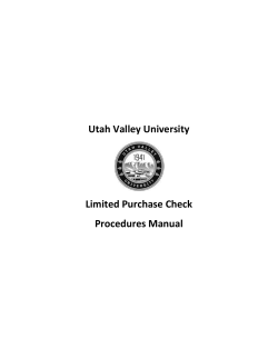 LPC Manual - Utah Valley University