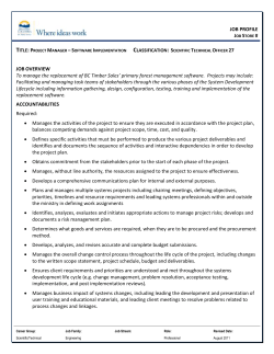 job profile - BC Public Service