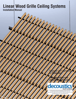 Linear Wood Grille Installation