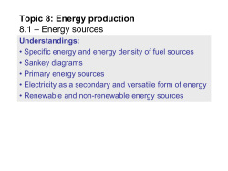 Sources of Energy