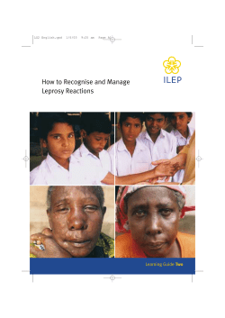 How to Recognise and Manage Leprosy Reactions