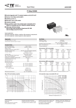 AXICOM Signal Relays P1 Relay V23026 Max