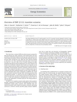 Overview of EMF 22 US transition scenarios