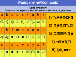 Guess the revision topic 1) glucose 2) energy 3) oxygen 4) water 5
