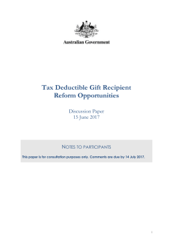 Consultation/Discussion paper