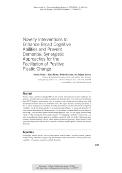 Novelty Interventions to Enhance Broad Cognitive Abilities and