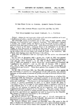 May 22,1895. The Incandescent Gas Light Company, Ld. v, Canielo
