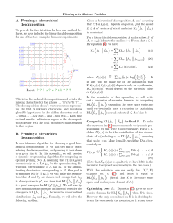 th ? ? ? B. Pruning a hierarchical decomposition