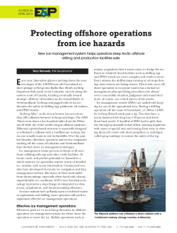 Protecting offshore operations from ice hazards