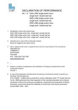 LAMI Single Action Doors