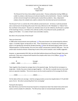 The Shroud of Turin now has a precice date.