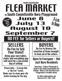 sellers buyers - South Connellsville Borough