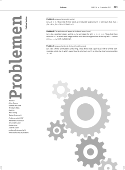 Problem Section Let a, b &isin; C. Show that if there exists an
