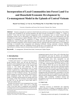 Co-management, Allocated forest land, Common pool, Rights, Regime