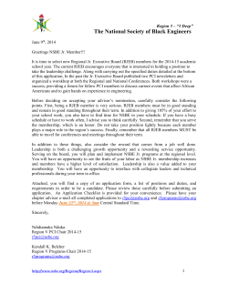 Region IV Letterhead - National Society of Black Engineers