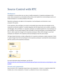 Source control in RTC is organized using streams and components