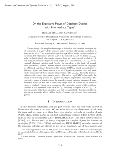 On the Expressive Power of Database Queries with Intermediate