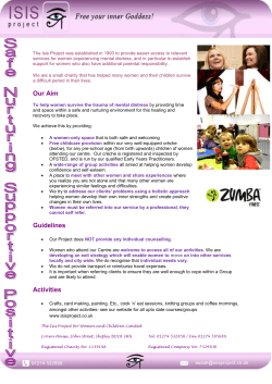 Isis Project Health Leaflet