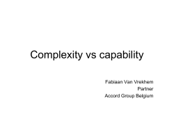 Complexity vs capability - CxO Leadership Forum 2011