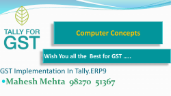 Presenting Tally ERP 9 Release 6.0