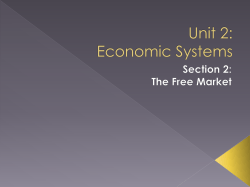 Unit 2: Economic Systems