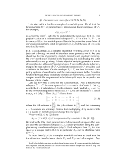 Let`s start with a familiar example of a moduli space