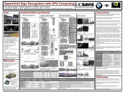 Speed-limit Sign Recognition with GPU Computing