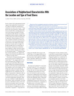Associations of Neighborhood Characteristics With the Location and