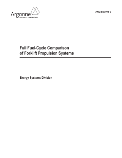 Full Fuel-Cycle Comparison of Forklift Propulsion
