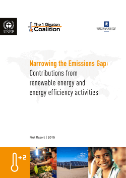 Narrowing the Emissions Gap: Contributions from renewable energy