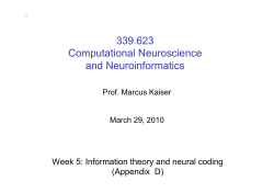Information theory and neural coding