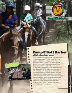 Camp Elliott Barker - Girl Scouts of New Mexico Trails