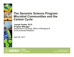 Microbial Communities and the Carbon Cycle