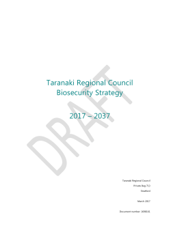 Draft Biosecurity Strategy March 2017
